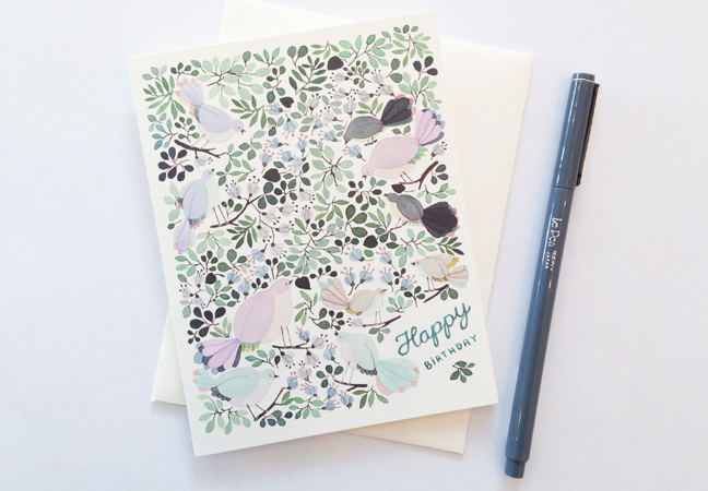 Red Cap Card illustrated by Anna Emilia Laitinen