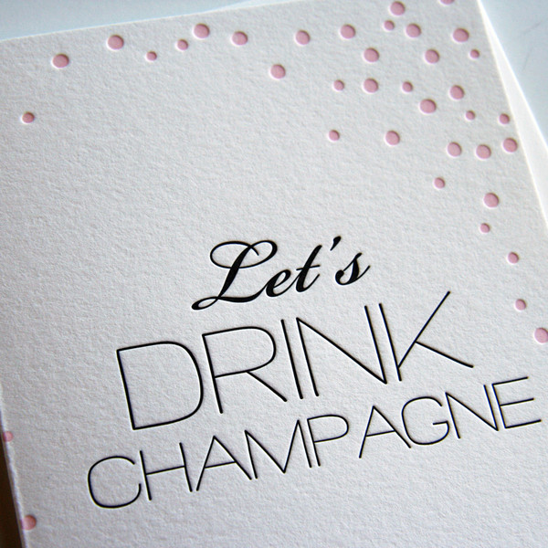 Letterpress Congrats Card by Steel Petal Press