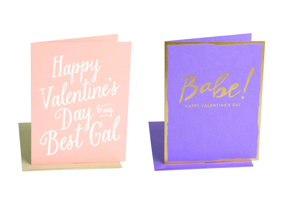 Happy Valentine's Day to my Best Gal Card and Babe! Happy Valentine's Day Card by The Social Type