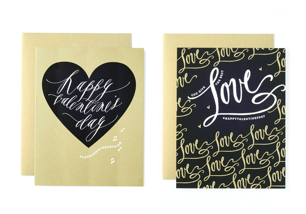 Happy Valentine's Day Card and You Give The Best Love Card by Fig 2. Design