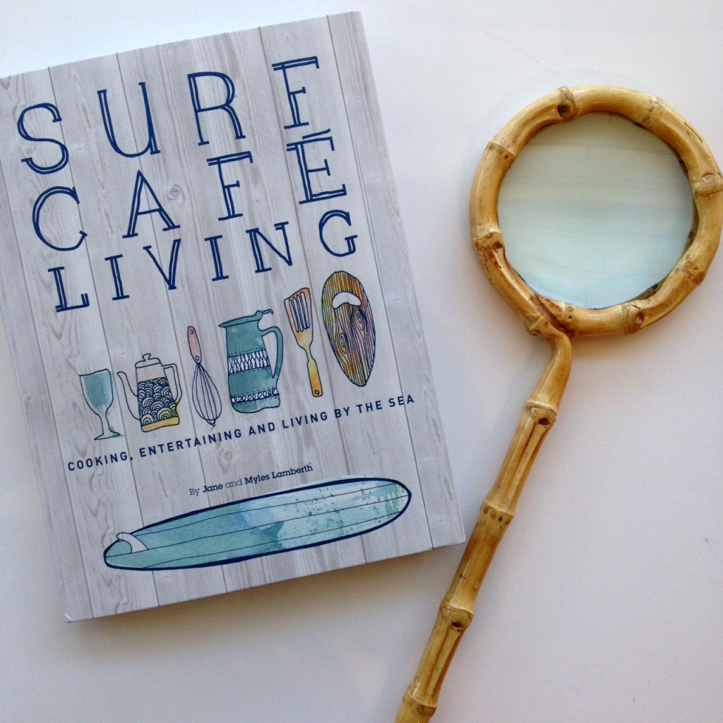 Cafe Surf Living Book by Lamberth, Bamboo Magnifier by Two's Company