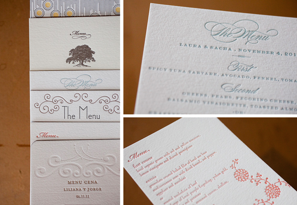 menus